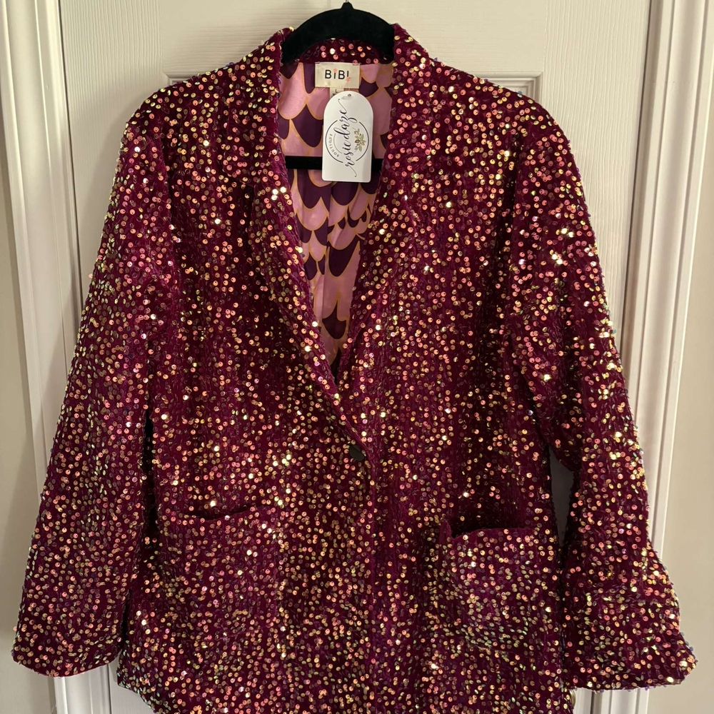 BiBi Glittering Jacket in Pink and Gold